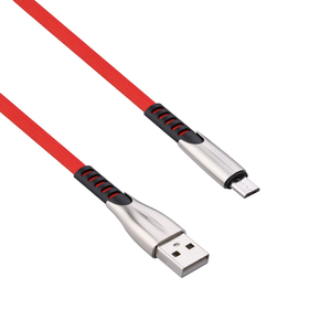 OEM Phẳng V8 Cáp Hợp Kim Kẽm Đầu Và Dây Vải Micro USB2.0 Gốc Sạc Micro USB Cable - Product Image 6