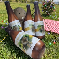 Bouteille de vin ou de bière gonflable en PVC, modèle publicitaire pour activités extérieures, affichage publicitaire, logo personnalisé, souffleur inclus