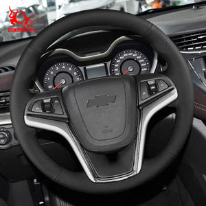 Housse de volant de voiture en cuir à coudre soi-même pour Chevrolet Malibu ECO, accessoires pour voitures de sport Camaro <span class=keywords><strong>2011</strong></span>, 1 pièce, MR.BULLS - Product Image 6