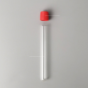 3ml 5ml Clear Round Flat Bottom Tubo De Teste De Laboratório com Tampão De Parafuso Medical Blood Collection Essence Glass Bottle - Product Image 4