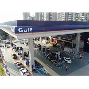 Credible Prefabricated Space Frame Steel Structure Gas Petrol Station