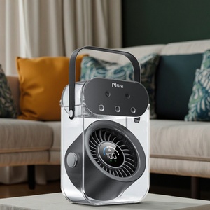 Nouveau design Ventilateur brumisateur portable 500 ml avec réservoir d'eau, mini USB, 3 modes de pulvérisation, pour bureau, maison et voiture, vente en gros, installation facile en boîte - Product Image 2