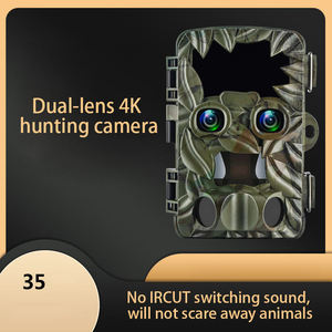 Caméra d'observation de la faune en extérieur avec double objectif 20MP 4K capteur CMOS étanche IP66 mise au point automatique - Product Image 2