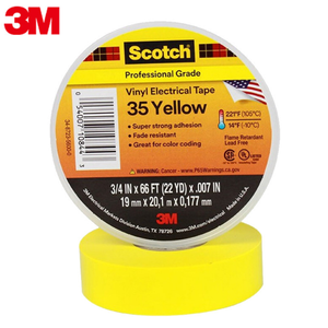 Cinta eléctrica negra Super 3 M 35 Cinta eléctrica de vinilo aislante de Pvc - Product Image 5