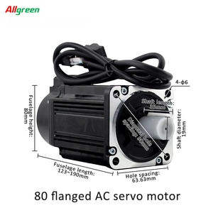 ออลกรีน A4 220V 2/3/4.4A 2000/2500/3000 รอบต่อนาที 400/750/1000W ตัวควบคุมเซอร์โวมอเตอร์ 1.27/2.39/3.5/4.0N.m ชุดไดรเวอร์มอเตอร์เซอร์โว AC - Product Image 3