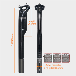 TOSEEK Tube en <span class=keywords><strong>carbone</strong></span> + pince en alliage d'aluminium, <span class=keywords><strong>tige</strong></span> <span class=keywords><strong>de</strong></span> <span class=keywords><strong>selle</strong></span> <span class=keywords><strong>de</strong></span> vélo en fibre <span class=keywords><strong>de</strong></span> <span class=keywords><strong>carbone</strong></span>, aluminium 3K mat brillant pour VTT et vélos <span class=keywords><strong>de</strong></span> route à suspension - Product Image 1