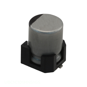 ตัวเก็บประจุแบบยึดติดพื้นผิว100 uF ตัวเก็บประจุแบบอลูมิเนียม100 uF 20% 16V SMD - Product Image 1