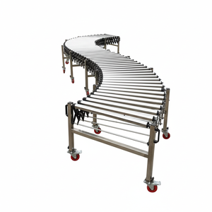 창고 운송용 전자동 철제 체인 분배기, 조립 라인용 플렉시블 텔레스코픽 컨베이어 - Product Image 2