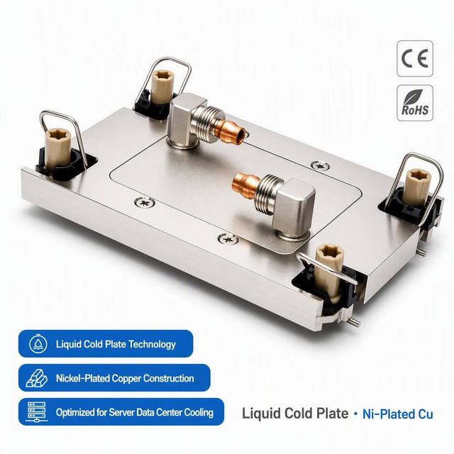 Liquid Cold Plate Heatsinks Liquid Cooling Radiator Monolithic One-piece Construction Aluminum Water Cooling Cold Plate