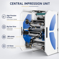 Máquina de Impresión Flexográfica Panaflex de 10 pies para Impresión en Rollos de Papel, Películas y Telas No Tejidas de Alta Velocidad
