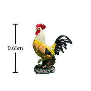 Декоративная статуя петуха ручной работы из большой смолы - Product Image 6