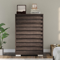 Armoire de rangement latérale moderne de haute qualité en bois de pin massif pour salon, 5 tiroirs, pour chambre à coucher, meubles de maison