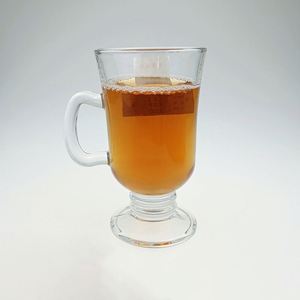 Vasos de Vidrio Transparentes Clásicos con Diseño en Forma de V para Café, Cerveza, Batidos, con Asa, Capacidad de 200-300 ml, 6 Piezas/Caja, Personalizables, Venta al Por Mayor - Product Image 3
