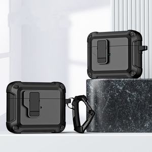 Para <span class=keywords><strong>Airpods</strong></span> de alta calidad <span class=keywords><strong>360</strong></span> protección 1 2 armadura diseño a prueba de golpes TPU PC 3 4 funda para auriculares carga inalámbrica Pro 2 Pro 1 - Product Image 1