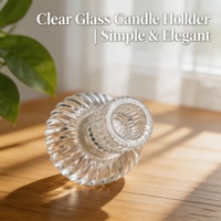 Support de bougie en verre cristal double usage, pots vides en gros pour la fabrication de bougies, résistant à la chaleur, faible MOQ, pour bougies pilier de Noël