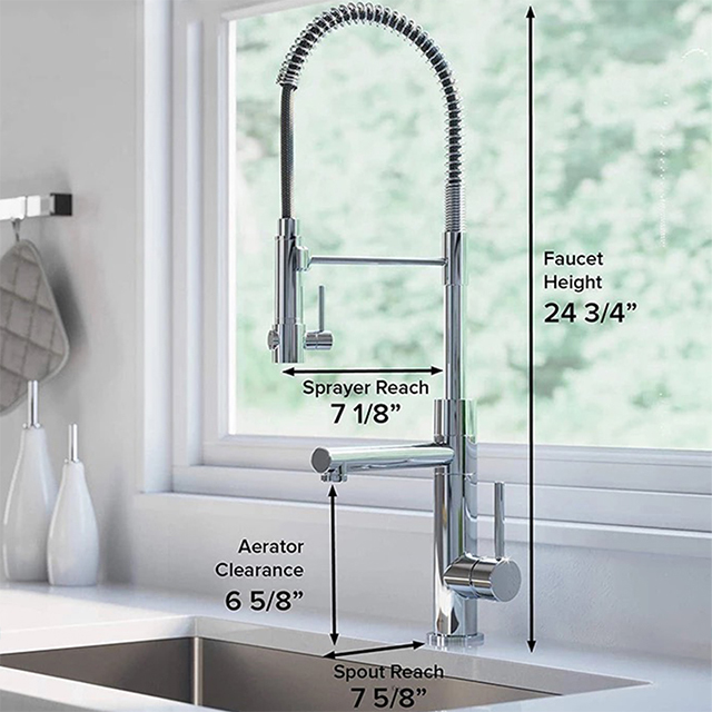Dual functional kitchen pull faucet Spring kitchen pull faucet