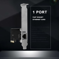 Carte contrôleur réseau Bajeal 8 broches PCI-E Express 2,5 Gbit/s RJ45 Adaptateur LAN Noir Stock Usagé PC de Bureau Windows/Linux 12 Mois