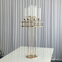 Nouveauté : Chandelier en fer forgé à 13 têtes, style moderne et luxueux, idéal pour les mariages, les allées et les tables centrales de salle, ornement décoratif, produit le plus vendu.