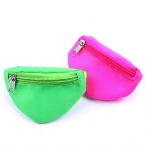تاجر الجملة حقيبة نيون اللون تشغيل جيب الخصر حقيبة عملة حامل شارة محفظة المعصم الحقيبة - Product Image 1