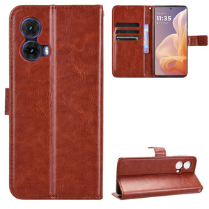 Funda Cartera para Moto G85 <span class=keywords><strong>5G</strong></span>, Funda Protectora para Teléfono Móvil con Tapa Magnética y Soporte para Tarjetas de Cuero PU Vintage para <span class=keywords><strong>Motorola</strong></span> S50 Neo G85 <span class=keywords><strong>5G</strong></span> - Product Image 1