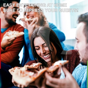 Pelle à pizza en aluminium perforé antiadhésive de 14 pouces et pelle à pizza en métal durable avec poignée en silicone - Product Image 5
