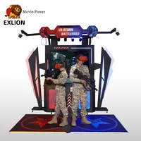 EXLION-Juego de Arcade inmersiva de realidad Virtual, multijugador, batalla 9d VR con pistola de VR, simulador de disparo para juegos de entretenimiento