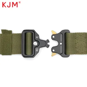 Vente chaude Hommes Nylon Tissu Ceinture Sport Tactique Ceinture À Dégagement Rapide Boucle En Métal Nylon Combat Taille Ceinture Tactique