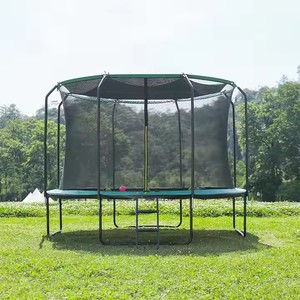 Zoshine in lega di acciaio alto rimbalzo trampolino grande salto tappetino adatto sopra 3 anni trampolino con tenda da giardino - Product Image 3