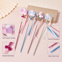 Jouet interactif pour chaton coloré, balles en peluche douces, clochettes et pompons colorés, jouet d'exercice pour animaux de compagnie
