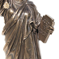 Personnalisable Extérieur Maison Jardin Décoration Antique Célèbre Réalité Coulée Laiton Liberté Dieu Sculpture Statue de la Liberté Figure