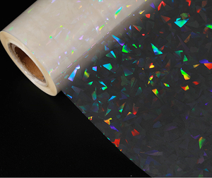 Nhà Máy Giá 3 inch trong suốt cầu vồng Holographic nhiệt cán phim Hologram ướt cán phim - Product Image 5