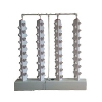 Système hydroponique vertical à 3 niveaux pour 45 plantes, en PVC, auto-arrosant, avec pompe et réservoir d'eau mobile pour jardin