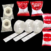 Lem Balon untuk Dekorasi Pernikahan, 100 Buah Lem Titik Merah dalam Kemasan