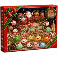 Jouet Squishy Anti-Stress en Sucre de Malt, Motifs Noël Bonhomme de Neige, Cerf, Père Noël, Arbre de Noël