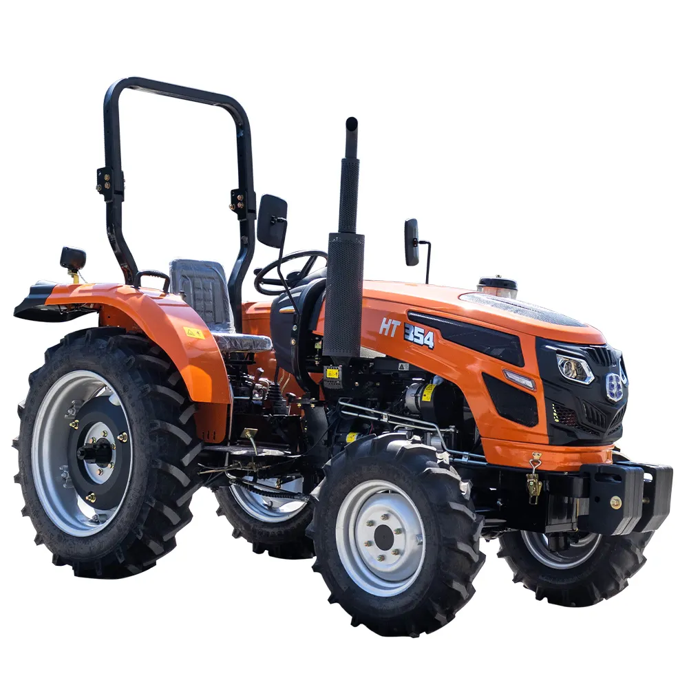 4 Wheel Drive Efficient Best Price 30HP 40HP 50HP Diesel Engine Wheel Tractor with Optional Loading Bucket For Sale