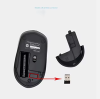 2.4G draadloze muis geschikt voor Hpe S1000 Plus draadloze optische ergonomische desktopcomputer laptop gamingmuis draagbaar