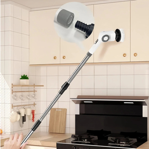 360 °   Brosse <span class=keywords><strong>de</strong></span> <span class=keywords><strong>nettoyage</strong></span> électrique rotative 7 en 1 en plastique ABS 25W avec contrôle <span class=keywords><strong>de</strong></span> vitesse à 3 niveaux 316 / 340 / 400 tr/min pour le <span class=keywords><strong>nettoyage</strong></span> ménager - Product Image 4