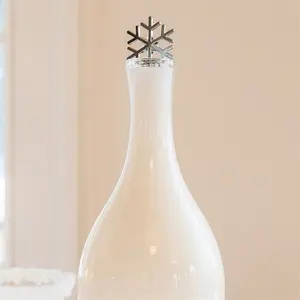 Specialist Manufacturers Promotional Silver Plating Snowflake Anchor Shape Custom Blank Stoppers Wine Stopper Bottle