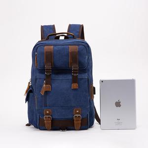 Sac à dos en toile USB de haute qualité pour hommes, sac à dos de voyage antivol, doublure en nylon, ouverture à fermeture éclair, sac à dos décontracté - Product Image 4