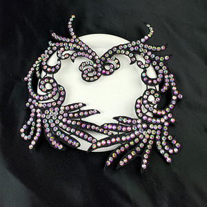 Hot bán tuyệt đẹp sáng bóng handmade Rhinestone thêu Vá ăn mặc đính trình diễn thời trang bên quần áo chắp vá za010 - Product Image 4