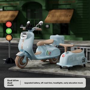 รถสกู๊ตเตอร์ไฟฟ้าของเด็กใหม่รถมอเตอร์ไซค์ไฟฟ้าของเล่นรถควบคุมระยะไกลรถสามล้อเด็กชาร์จไฟได้ส่งจากโรงงาน - Product Image 6