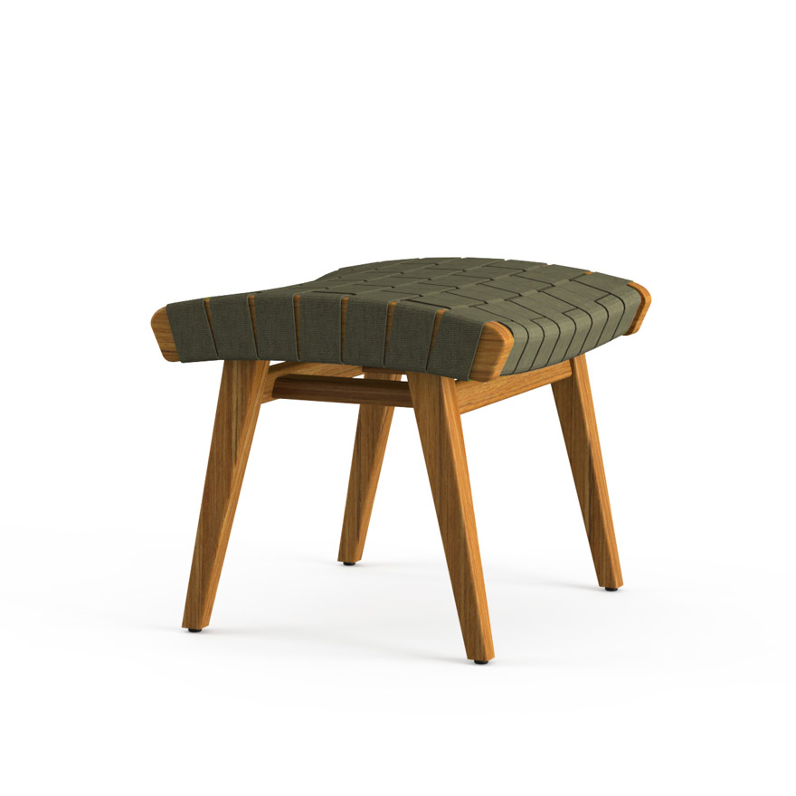 New design wood chair sets rope Outdoor Ottoman Furniture