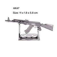 Modelo de Pistola de Metal de Acero Inoxidable Personalizado de Fábrica, Juguete Hecho en Guangdong