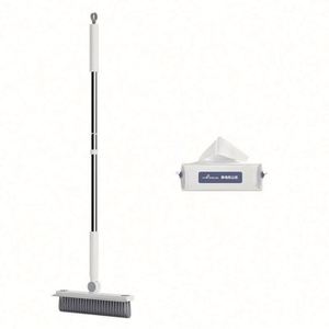 Promotional Modern Bathroom Floor <b>Brush</b> Two-in-one Steel Handle Long-handled Waterproof Nylon Bristles Household Cleaning <b>Brush</b> - Product Image 4
