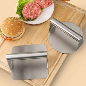 Prensa para Hamburguesas de Acero Inoxidable Premium para Cocinar en Plancha, Prensa para Hamburguesas de Metal para Parrilla - Product Image 2