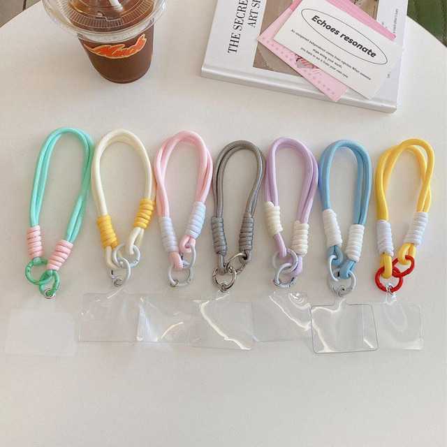 Nylon Cell Phone Case Lanyard with Wrist Strap for iPhone & for Colorful Lightweight Eco-Friendly Short Rope