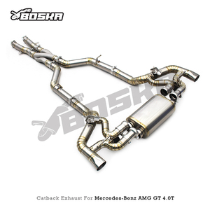 Système d'échappement OEM Boska avec tuyau en Z pour Mercedes-Benz AMG GT/GTS C190 4.0 2014-2023, tuyaux en titane légers, silencieux - Product Image 5