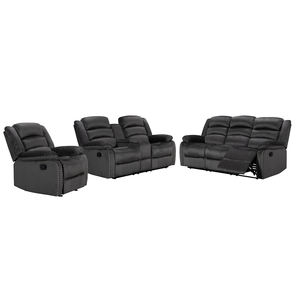 أسود فريداي أفضل كرسي زاوية مريحة صالة رخيصة قابلة للتحويل جلد فوتون مع التخزين - Product Image 4