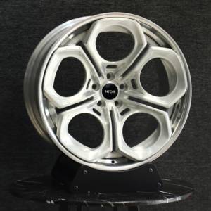 Jantes forgées en deux parties HTOR 19 20 pouces 5x110 5X114.3 Teledial blanches pour Giulia Quadrifoglio Stelvio <span class=keywords><strong>GTA</strong></span> 4C Brera - Product Image 2
