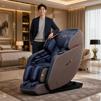 Fauteuil de massage ergonomique intelligent avec repose-pieds automatique et écran tactile pour une relaxation corporelle complète Pro